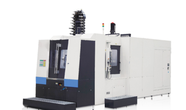Horizontal machining center V type